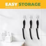 KMOSENIA Cleaning Brush - 3 Pcs Hard Bristle Crevice Cleaning Brush, Grout Brush, Scrub Brush for Tile Grout Crevice, Gap Cleaning Tools for Bathroom Kitchen Toilet Window Track (3, Black)