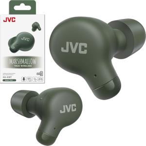 JVC Marshmallow True Wireless Bluetooth 5.3 Earbuds – 28H Battery, Memory Foam Earpieces for All-Day Comfort, IPX4 Water Resistant, Mic, Compact Case, for iPhone & Android