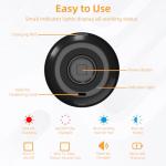 AUKSKY 2Pack Portable Mini Speaker, Bluetooth Tiny Speaker for Shower, Room, Bike, Rechargeable Battery, Built-in Microphone with Strap to Carry, Blue