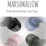 JVC Marshmallow True Wireless Bluetooth 5.3 Earbuds – 28H Battery, Memory Foam Earpieces for All-Day Comfort, IPX4 Water Resistant, Mic, Compact Case, for iPhone & Android