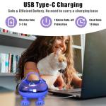 Viuyougor Scalp Massager Electric, Portable Scalp Massager Tool, Waterproof Head Massage Stress Relax, Hair Massagers with 3 Speed Modes & 8 Massage Claws