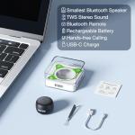 LEICEX Mini Bluetooth Speaker, Small Tiny Portable Bluetooth 5.0 Speakers Perfect for Outdoor Indoor(Black)