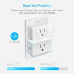 Kasa Smart Plug Ultra Mini 15A, Smart Home Wi-Fi Outlet Works with Alexa, Google Home & IFTTT, No Hub Required, UL Certified, 2.4G WiFi Only, 1-Pack(EP10), White