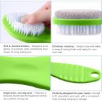 WAFJAMF Foot Stone Brush Exfoliating Brush Shower Foot Srubber with Pumice(1 PCS Green)