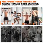 KUTIZE Pilates Bar Kit with Resistance Bands, Heavy Duty Pilates Equipment for Men, Training Bands with Handles for Legs, Hip, Back, Arm, Abs, Chest, Shoulders, Portable Home Gym Workout Equipment