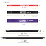 POWER GUIDANCE Pull Up Assist Bands - Stretch Resistance Band - Resistance Band bar - Powerlifting Bands - Perfect for Body Stretching, Powerlifting, Resistance Training (bar kit)