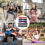 POWER GUIDANCE Pull Up Assist Bands - Stretch Resistance Band - Resistance Band bar - Powerlifting Bands - Perfect for Body Stretching, Powerlifting, Resistance Training (bar kit)