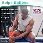 Muscle Roller Stick - Black Green - Body Massage Tool w/ 9 Rollers & Non-Slip Handles for Deep Tissue Massage & Maximum Muscle Recovery - by Cozlow