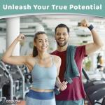 Muscle Roller Stick - Black Green - Body Massage Tool w/ 9 Rollers & Non-Slip Handles for Deep Tissue Massage & Maximum Muscle Recovery - by Cozlow