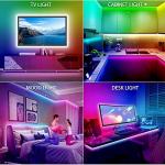 TV LED Backlights, 10ft LED Strip Lights Behind TV USB Operated Color Changing for 46-65 Inch TV RGB 5050 LED Tape Lights with IR Remote Controller and Dimmable