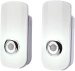 Bonashi 2 Pack LED Night Light, Flashlight Motion Sensor Cut 3-in-1, Rechargeable Emergency Light, Auto Sensing Energy Saving Wall Mount Plug-in Light Portable LED Torch White Small Size