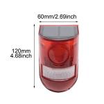 Solar Security Light Alarm,2Pack IP65 Waterproof PIR LED Motion Sensor Flashing Light Lamp,Built in Battery,Energy Saving Warning 110dB Loud Siren Solar Light for Flashing Outdoor(Size:2Pack)