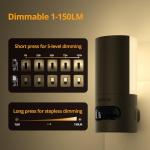 Lyridz Plug-in LED Rotatable Night Light with Motion Sensor, Dimmable Backlit Nightlight with 1-150lm Adjustable Brightness for Bathroom, Bedroom, Hallway, Stairs, 2 Pack