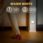DAZZY DOT Motion Sensor Night Light Rechargeable 2-Pack, Battery Operated Hallway Lights, Stair Lights Motion Sensor Indoor, Magnetic, Dimmable, Motion Light for Stairs, Bathroom, Hall, Cruise