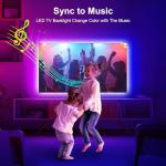 Nexillumi LED Lights for TV, 13.2ft TV LED Backlight for 32-65 Inch, RGB LED Strip Lights Behind TV, APP Remote Control Music Sync TV Led Lights for Bedroom