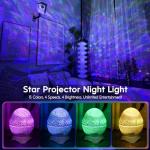 Rossetta Galaxy Projector, Star Projector for Bedroom, Night Lights for Kids Room with White Noise, Bluetooth Speaker, Timer and Remote, Room Decor, Gifts for Girls, Boys, Adults, Christmas, Birthday