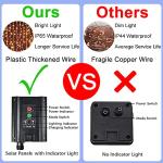 Whywhife Upgraded Solar Curtain Lights Outdoor Garden Fairy String Lights 300 LED 8 Modes Remote Control Waterproof Waterfall Lights for Gazebo Patio Party Festival Wedding Christmas Decorations(Warm)