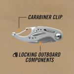 Gerber Gear Curve EDC Multitool 6-in-1 Pocket Knife Keychain with Pocket Screwdriver, Gifts for Men, Blue