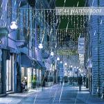 Dazzle Bright 360 LED Christmas Icicle Lights, 29.5 FT 8 Modes Curtain Fairy Lights with 60 Drops, Connectable Xmas String Lights for Outside Holiday Wedding Party Decorations (White)