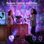 Rossetta Galaxy Projector, Star Projector for Bedroom, Night Lights for Kids Room with White Noise, Bluetooth Speaker, Timer and Remote, Room Decor, Gifts for Girls, Boys, Adults, Christmas, Birthday