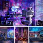 Rossetta Galaxy Projector, Star Projector for Bedroom, Night Lights for Kids Room with White Noise, Bluetooth Speaker, Timer and Remote, Room Decor, Gifts for Girls, Boys, Adults, Christmas, Birthday