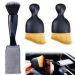 3 Pack Car Interior Detail Dust Brush, Microfiber Duster Brush, Feather Duster, Car Interior Detailing Brush, Cleaning Duster for Car Interior, Air Vents, Computer, Keyboard