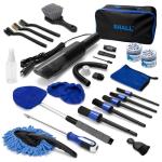 SHALL 19Pcs Car Detailing Kit Interior Cleaner, Car Interior Cleaning Kit with Handheld Car Vacuum, Car Detailing Brushes, Windshield Cleaning Tool, Car Cleaning Supplies, Car Accessories