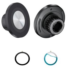 ThtRht Car Phone Holder Mount Replacement Magnetic Base with 17mm Ball Head Socket Joint for iPhone Magsafe Case 15 14 13 12 Cell Phone Clip Rotation Air Vent Dashboard Windshield Stand