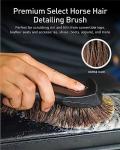 Fantasticlean 9PCS Car Interior Detailing Set, Microfiber Cloth & Applicator, Double-Head Detailing Brushes, Natural Bristles, Scratch-Free, Ultra-Soft for Seats Leather Care or Cleaning