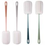 4 PCS Sponge Bottle Brushes, Bottles Scrubber Cleaning Brush with Handle, Water Bottles Cleaner for Thermos, Mug, Cup, Teapot