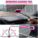 Viewsun 20PCS Car Cleaning Kit, Pink Car Interior Detailing Kit with Drill Brush Set, Windshield Cleaning Tool, Detailing Brushes, Wire Brushes, Cleaning Gel, Complete Cleaning Supplies for Women