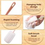 4 PCS Sponge Bottle Brushes, Bottles Scrubber Cleaning Brush with Handle, Water Bottles Cleaner for Thermos, Mug, Cup, Teapot