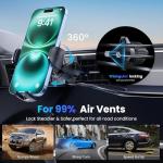 TUORL Car Phone Holder, Universal Phone Mount for Car Dashboard&Windshield&Air Vent,Super Suction Dash Cellphone Car Mount Stand for iPhone 16/15/14/13/12 Pro Max, Samsung & Android Smartphones