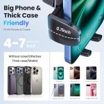 TUORL Car Phone Holder, Universal Phone Mount for Car Dashboard&Windshield&Air Vent,Super Suction Dash Cellphone Car Mount Stand for iPhone 16/15/14/13/12 Pro Max, Samsung & Android Smartphones