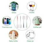 4 PCS Sponge Bottle Brushes, Bottles Scrubber Cleaning Brush with Handle, Water Bottles Cleaner for Thermos, Mug, Cup, Teapot