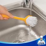 MR.SIGA Round Dish Brush, Size: Dia 5.5 x 25cm - Pack of 3