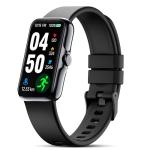 JYUAJOI Fitness Tracker with 24/7 Continuous Heart Rate, Blood Oxygen Monitor, Smart Watch with Sleep Monitor, IP68 Waterproof Activity Tracker Step Counter for Women Men (Black)