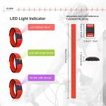 FITCENT Heart Rate Monitor Armband, Bluetooth ANT+ Optical Heart Rate Sensor Arm Band, Rechargeable Fitness Tracker for Peloton Strava Zwift Polar Beat DDP Yoga Wahoo Fitness (Red)