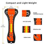 Nomiou 10 Pack Safety Hammer, Emergency Escape Tool with Car Window Breaker and Seat Belt Cutter, Life Saving Survival Kit