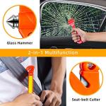 Nomiou 10 Pack Safety Hammer, Emergency Escape Tool with Car Window Breaker and Seat Belt Cutter, Life Saving Survival Kit
