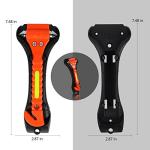 MorTime 6 Pack Car Safety Hammer Window Breaker, Car Emergency Escape Tool, Window Hammer Seat Belt Cutter