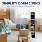 ZOBER Hanging Closet Organizer, 10-Shelf - Hanging Storage Organizer Shelves for Clothes, Towels, Toys - College Dorm Room, Nursery, & Home Closet