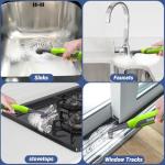 Kiato Electric Cleaning Brush, Battery Powered Scrubber with 4 AA Batteries, Small Electric Grout Brush & 5 Replacement Brush, Cordless Lightweight Brush for Tile, Sink, Window, Kitchen, Bathroom,SS03