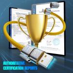 4-in-1 Multi USB C Charging Cable Cord Fast Charge 240W, USB A/C to USB C/L, Chubby Cable C Compatible with iPhone iPad Samsung MacBook Tablets All Devices, Camping & Travel Essentials (1Pack, 4.8FT)