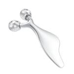 3D Metal Facial Roller Massager- Improves Complexion & Remove Eye Wrinkles, Face Massage Tool - Skin Tightening & Toning, Gua ShaTool-Tightens & Tones Skin Appearance.