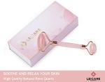 LeiCare Jade Roller for Face - Rose Quartz Face Roller Skin Care - Stone Facial Roller, Face Massager for Women, Relieve Stress, Remove Wrinkles Eye Puffiness