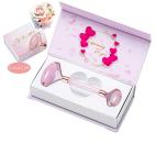 LeiCare Jade Roller for Face - Rose Quartz Face Roller Skin Care - Stone Facial Roller, Face Massager for Women, Relieve Stress, Remove Wrinkles Eye Puffiness
