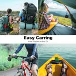 Bobtot Portable Bluetooth Speakers, Wireless IPX7 Waterproof Mini Speaker with 16H Playtime, Loud Stereo Sound, TWS, Built-in Microphone, Small Size with Lanyard, Black