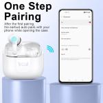 Wireless Earbuds, Bluetooth 5.3 Headphones 2025 NEW Ear Buds 40H Bass Stereo in-Ear Earphones ENC Noise Cancelling Earbuds with 4 HD Mic, USB-C LED Display IP7 Waterproof Sport Headset for Android iOS