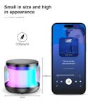 NOTOKA Mini Portable Bluetooth Speakers Wireless,TWS Pairing Small Bluetooth Speaker，with Lights and Lanyard,Gifts for Women/Girls, Boys and Kids for Christmas